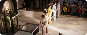 Défilé de kimono à Nishijin